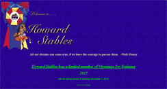 Desktop Screenshot of howardstables.com